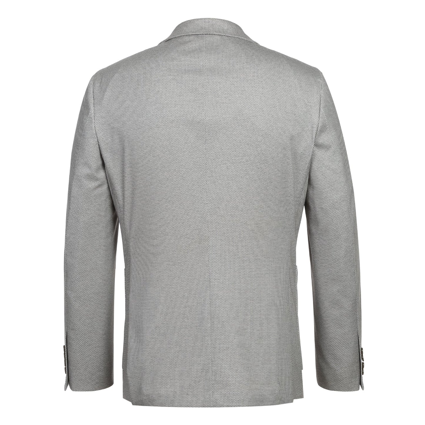 PS23-2 Men's Half Canvas Light Grey Check Sport Coat