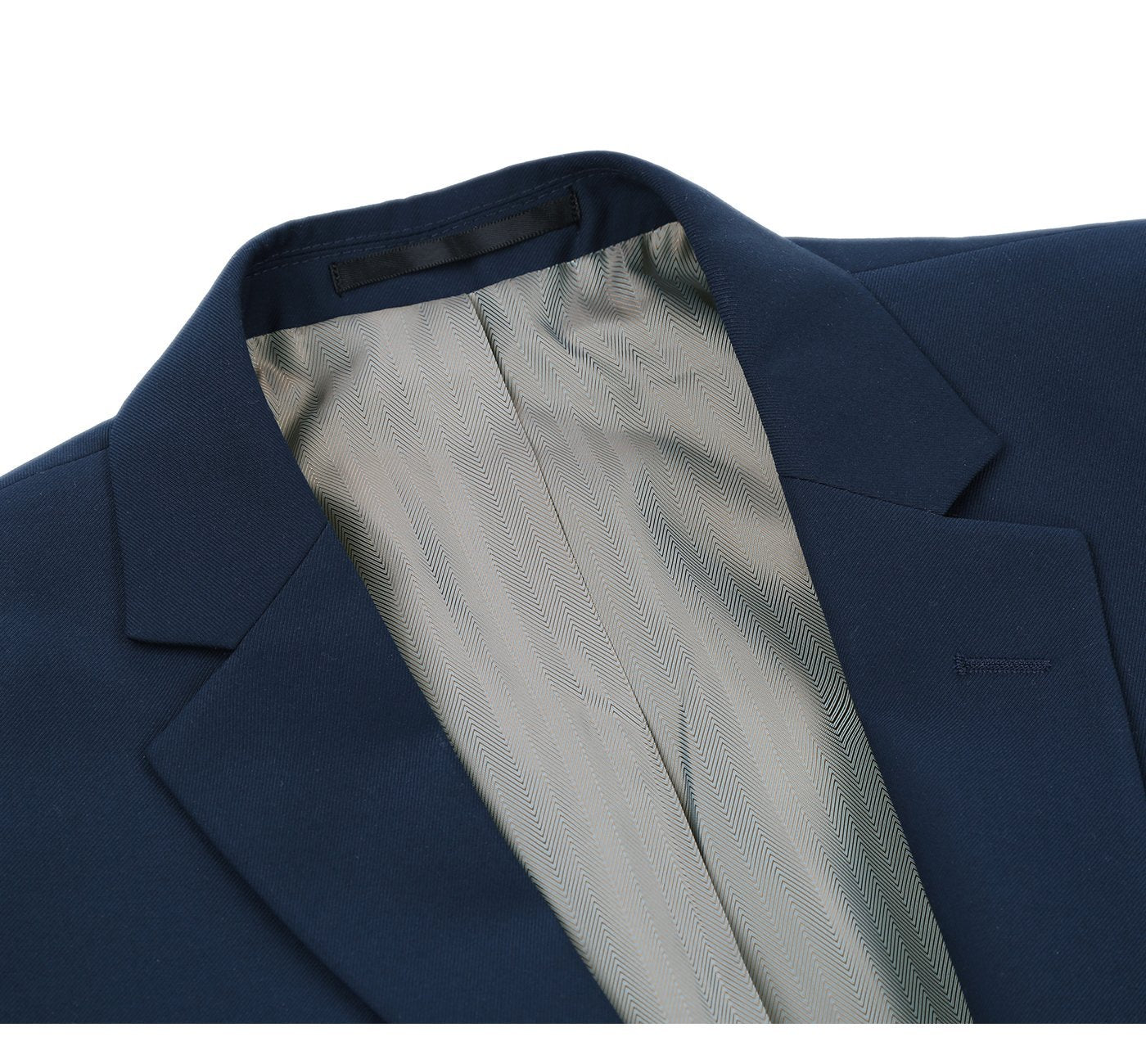 201-19 Men's Navy Blue 2-Piece Single Breasted Notch Lapel Suit