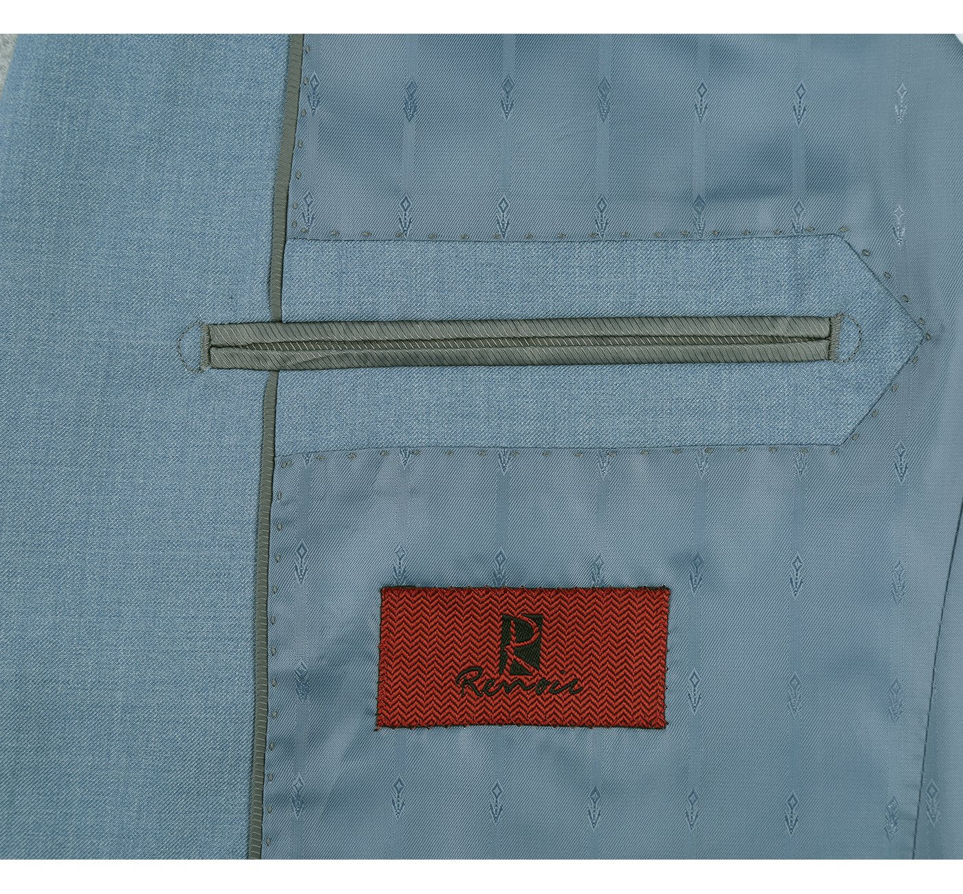 201-11 Men's 2-Piece Slim Fit Turquois Blue Single Breasted Notch Lapel Suit