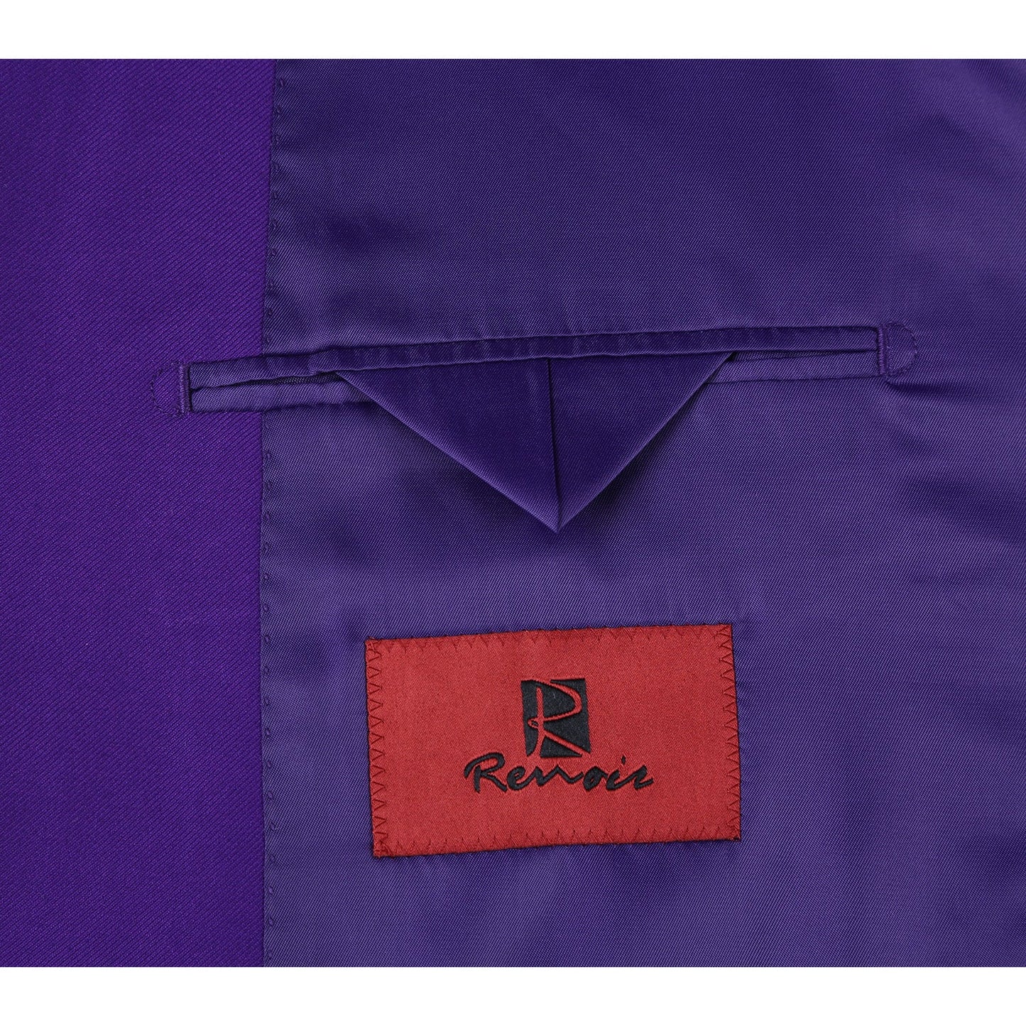 201-68 Men's 2-Piece Slim Fit Single Breasted Purple Notch Lapel Suit