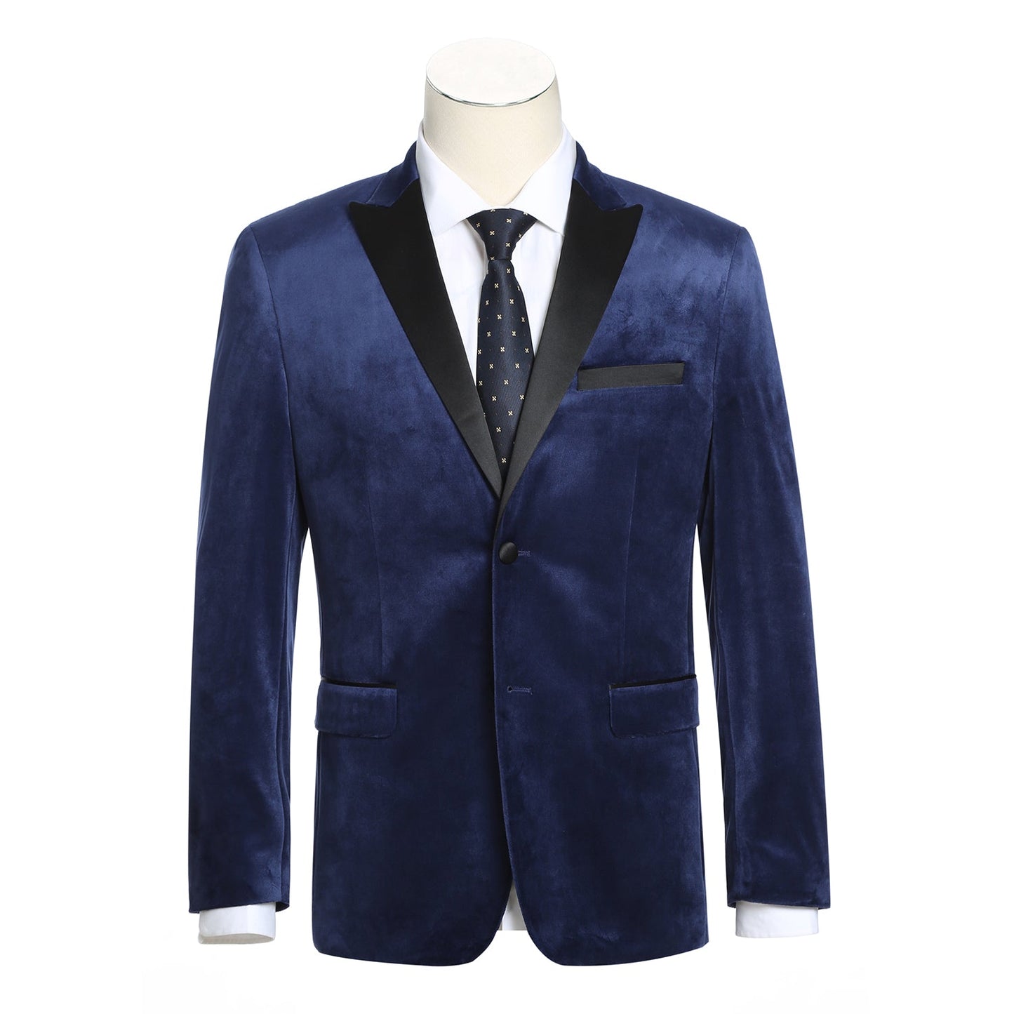 290-7 Men's Slim Fit Blue Tuxedo Jacket