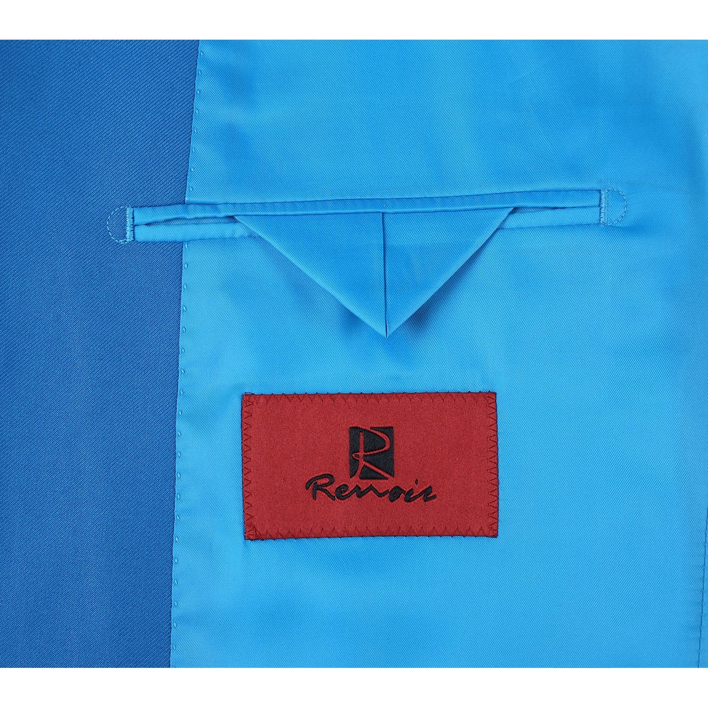 201-55 Men's 2-Piece Slim Fit Single Breasted Easter Blue Notch Lapel Suit