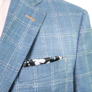 7 Downie St. Oricle Blue Plaid Sport Coat on clearance