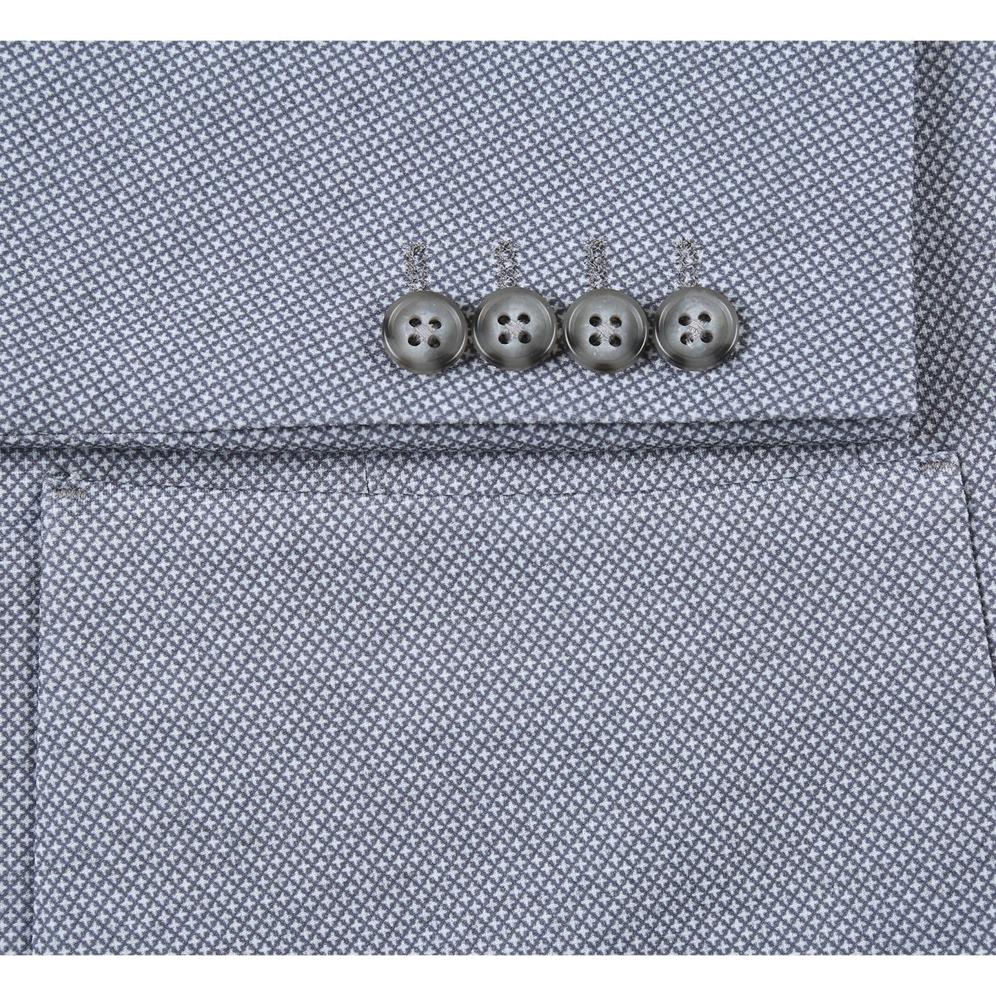 PS23-1 Men's Half Canvas Grey Check Sport Coat