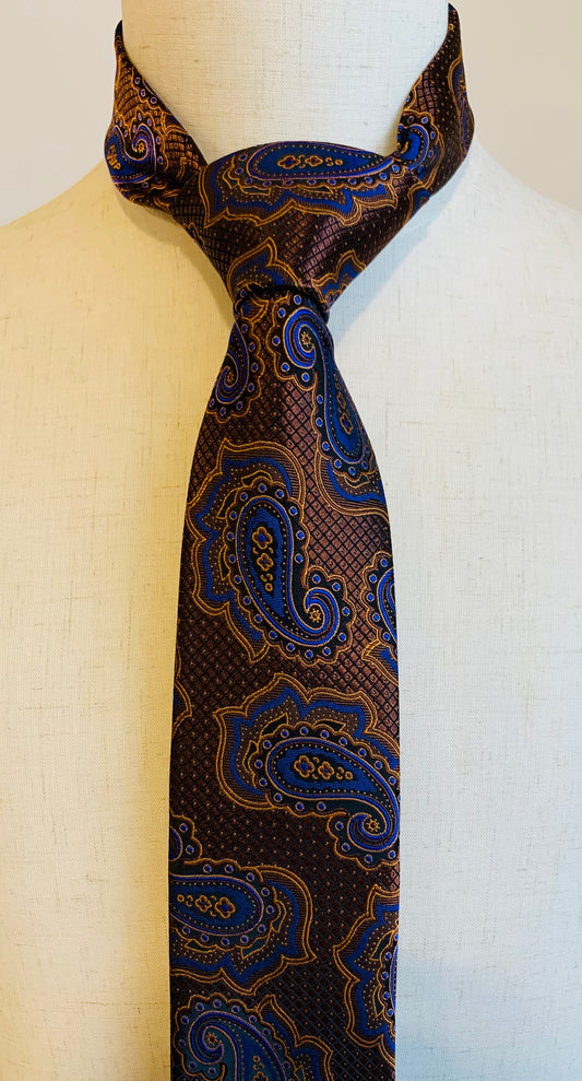 Polifroni Milano Orange Paisley Tie