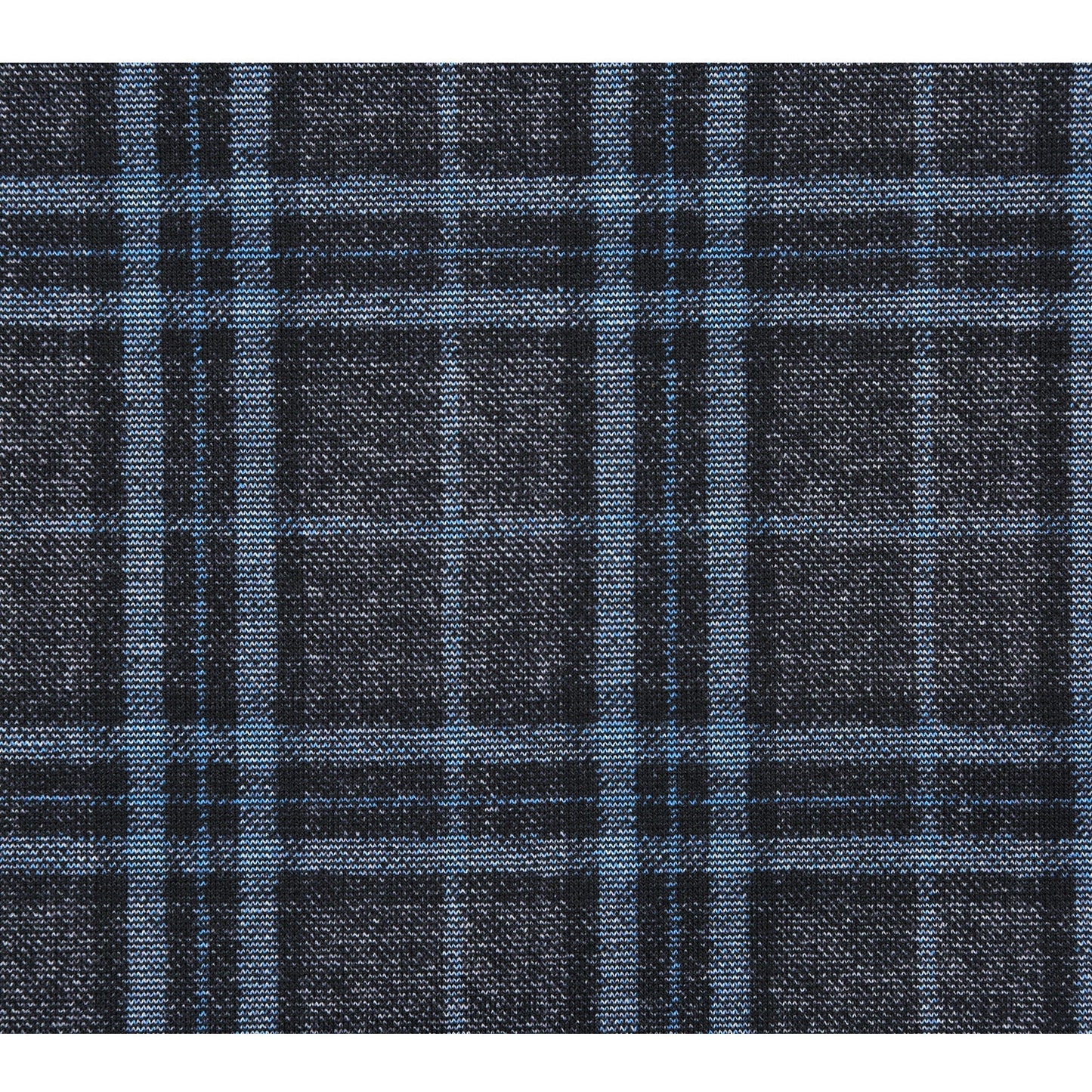 PF23-1 Men's Half Canvas Grey/Blue Plaid Sport Coat