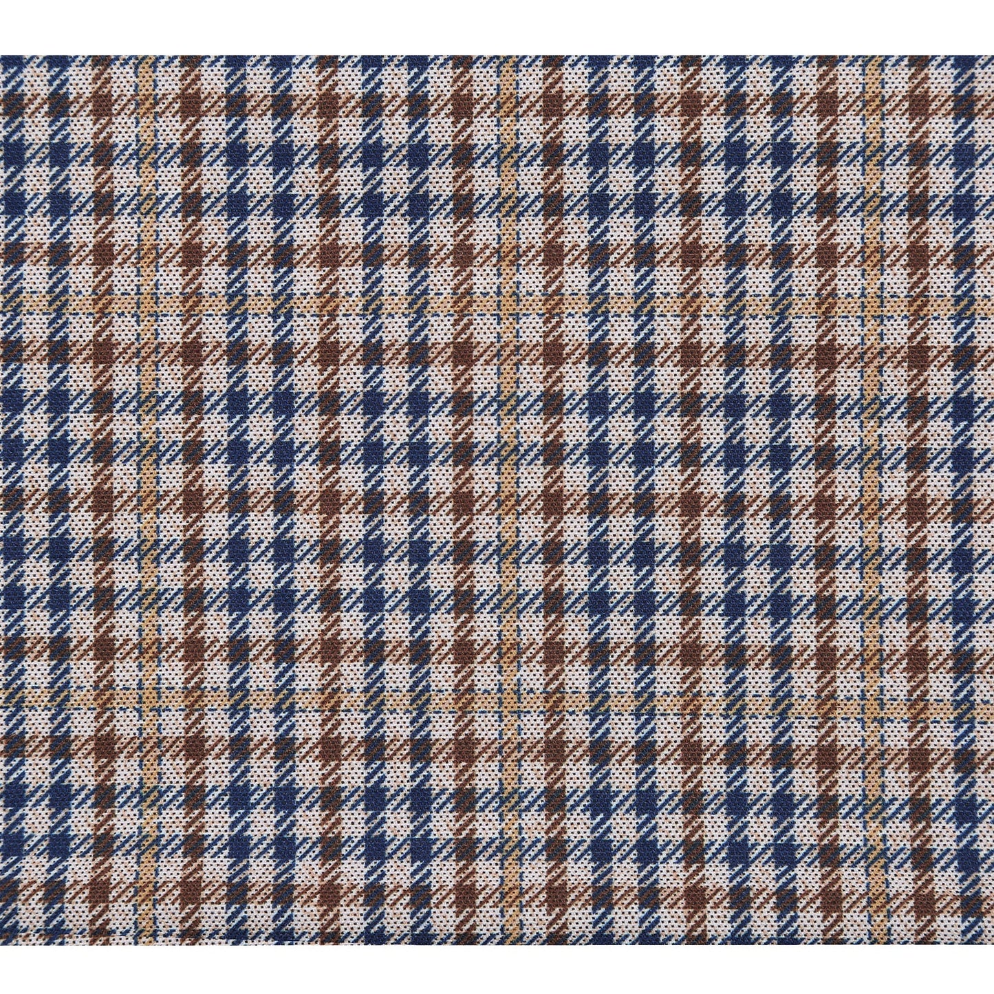 PF23-3 Men's Half Canvas Tan/Blue/Brown Check Sport Coat