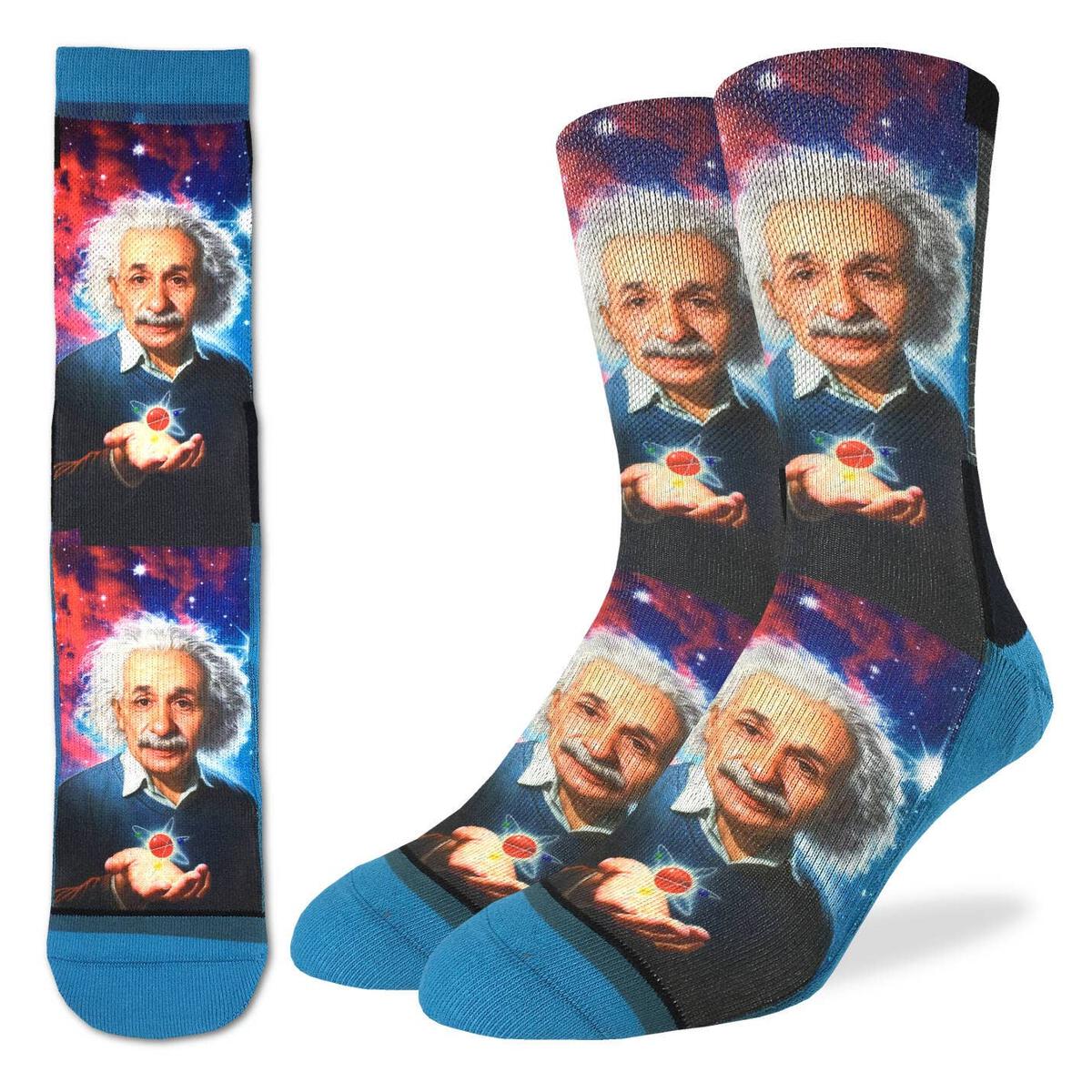 Good Luck Socks Albert Einstein