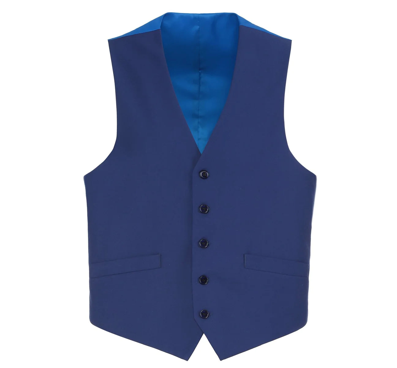 Renoir Blue 5 Button Vest – The Total Gentleman