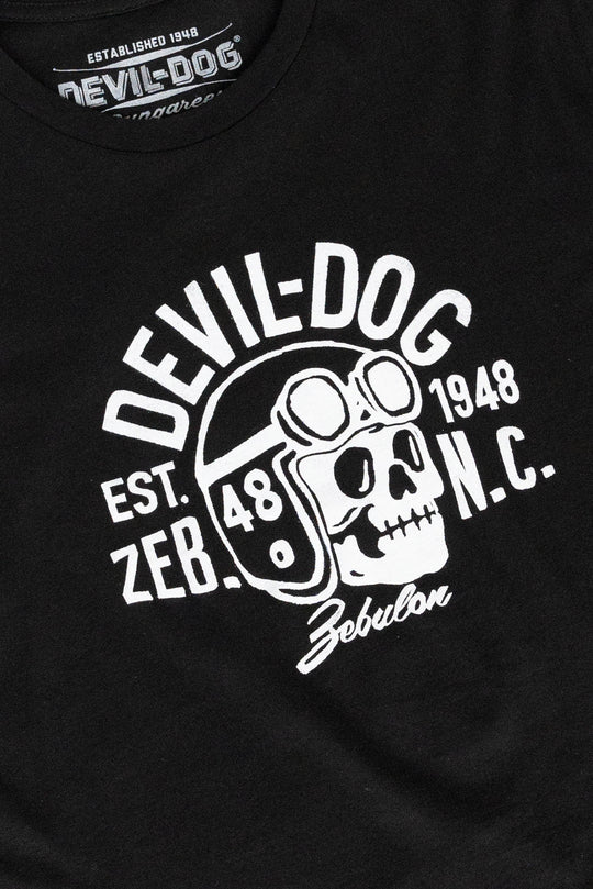Devil Dog Graphic T-Shirt - Skull Rider