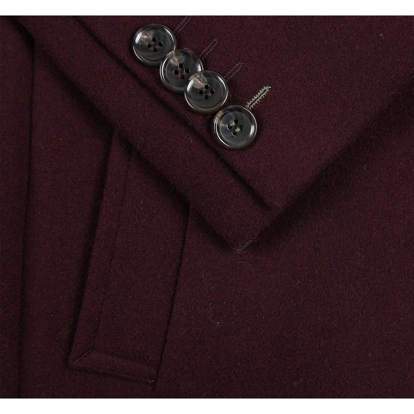 EL53-01-700 English Laundry Wool Blend Burgundy Car Coat