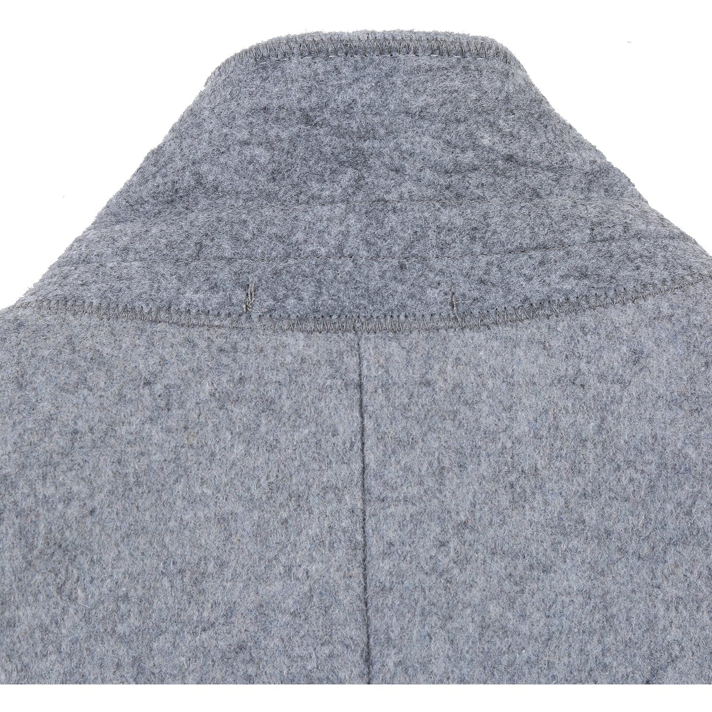 53-01-092 Wool Blend Notch Lapel Light Grey Topcoat