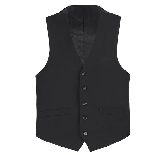 Renoir Black 5 Button Vest