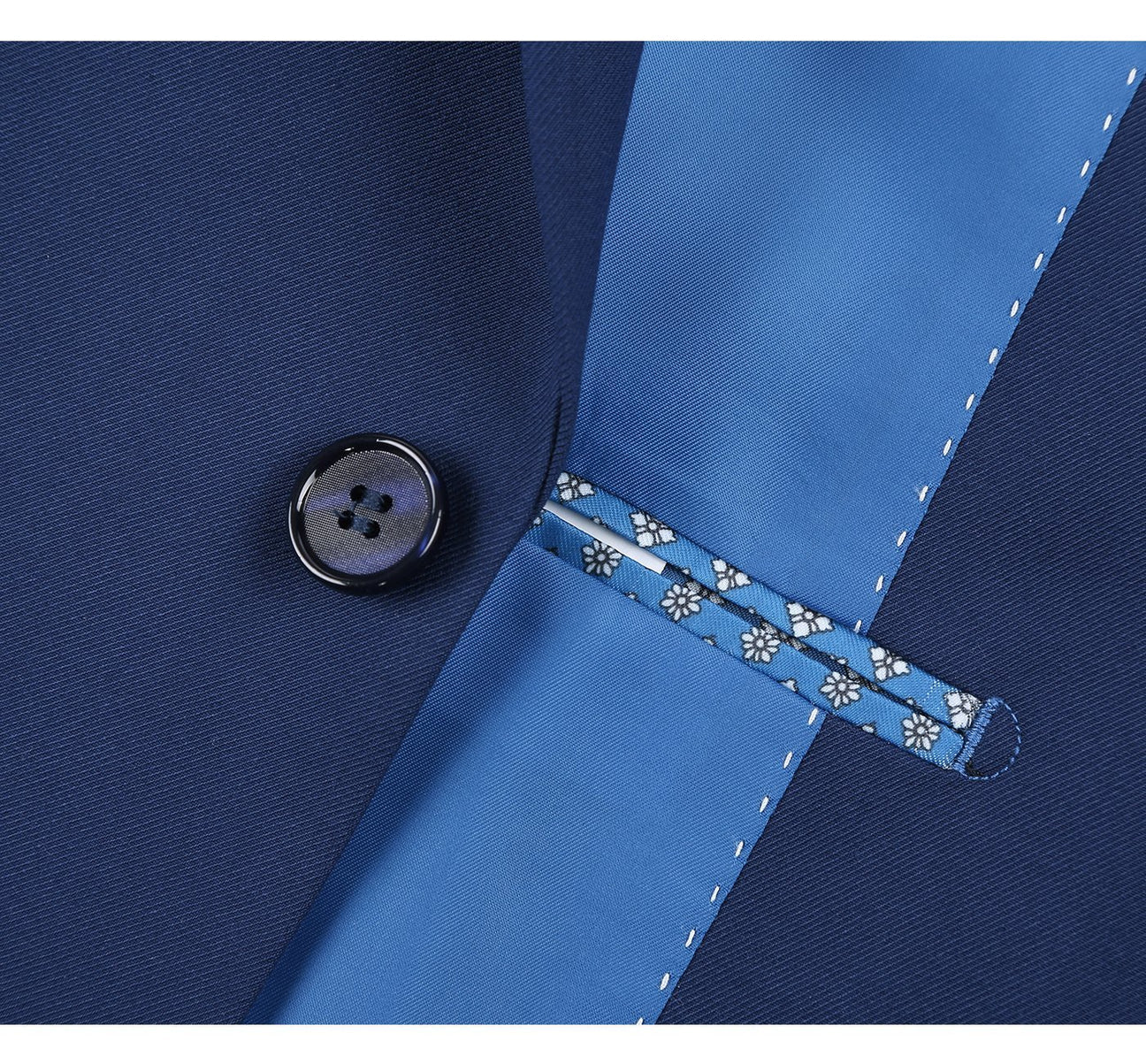 Renoir Slim Fit Blue 2 Button Notch Lapel Suit