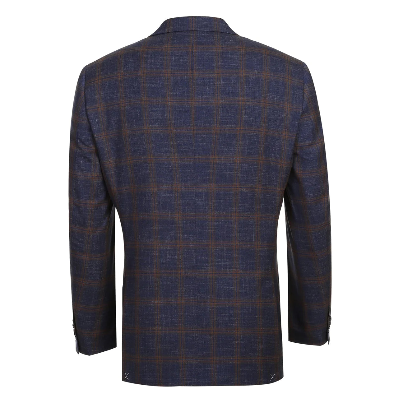 Renoir Classic Fit Blue with Brown Windowpane Sport Coat – The Total ...