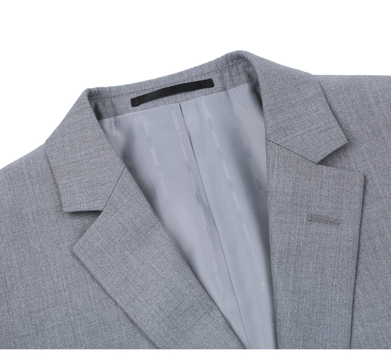 Renoir Classic Fit Light Grey 2 Button Notch Lapel Suit