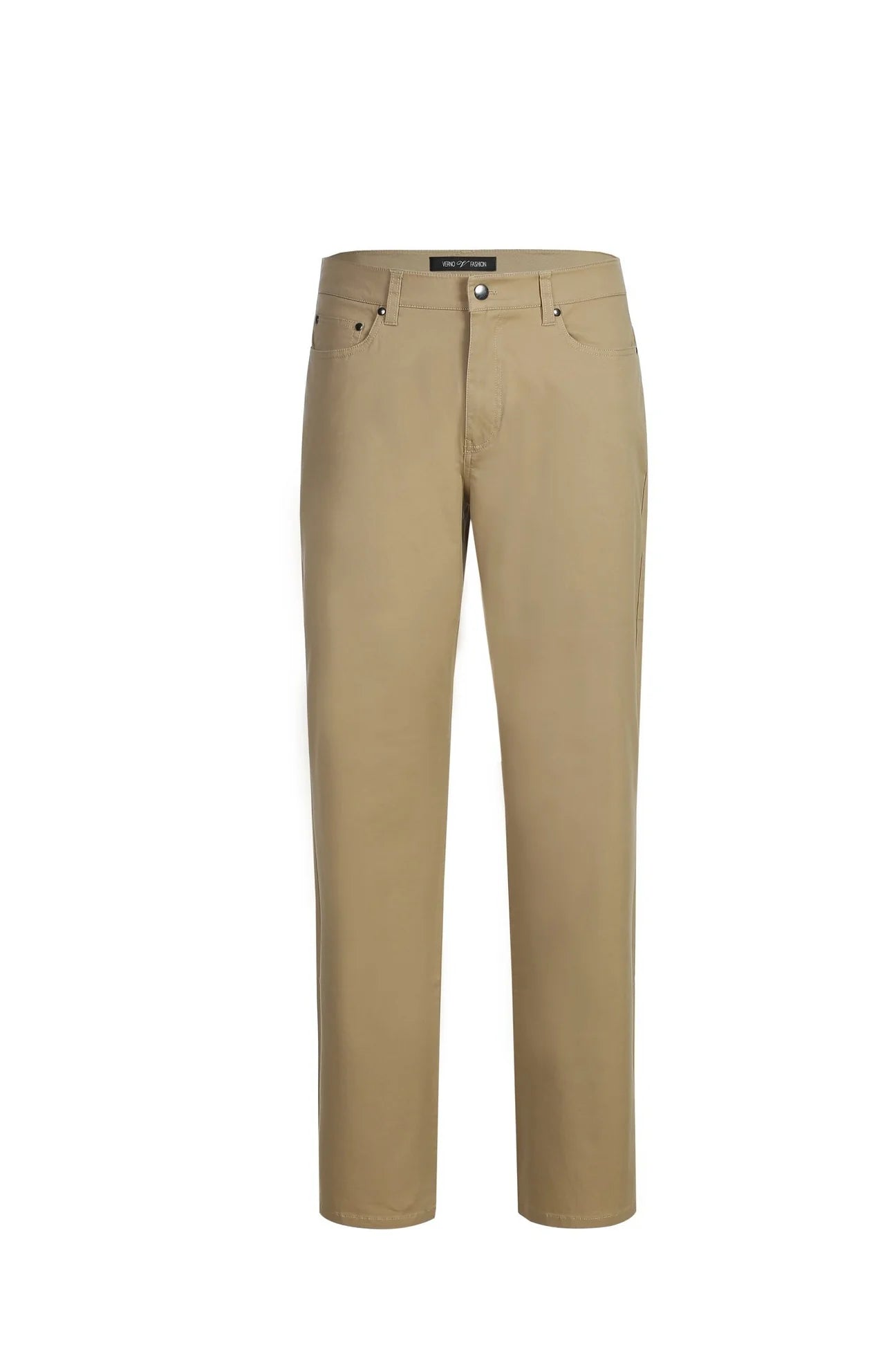 5-Pocket Cotton Stretch Flat Front Chino Pants on clearance