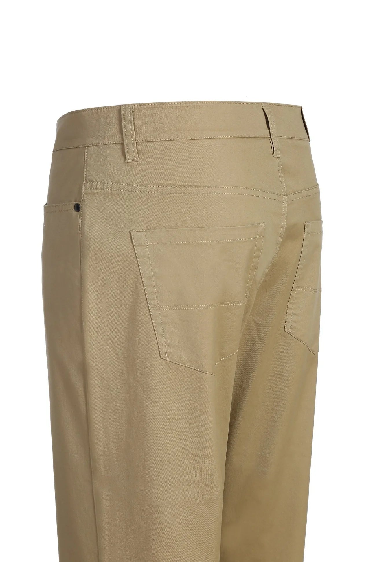 5-Pocket Cotton Stretch Flat Front Chino Pants on clearance